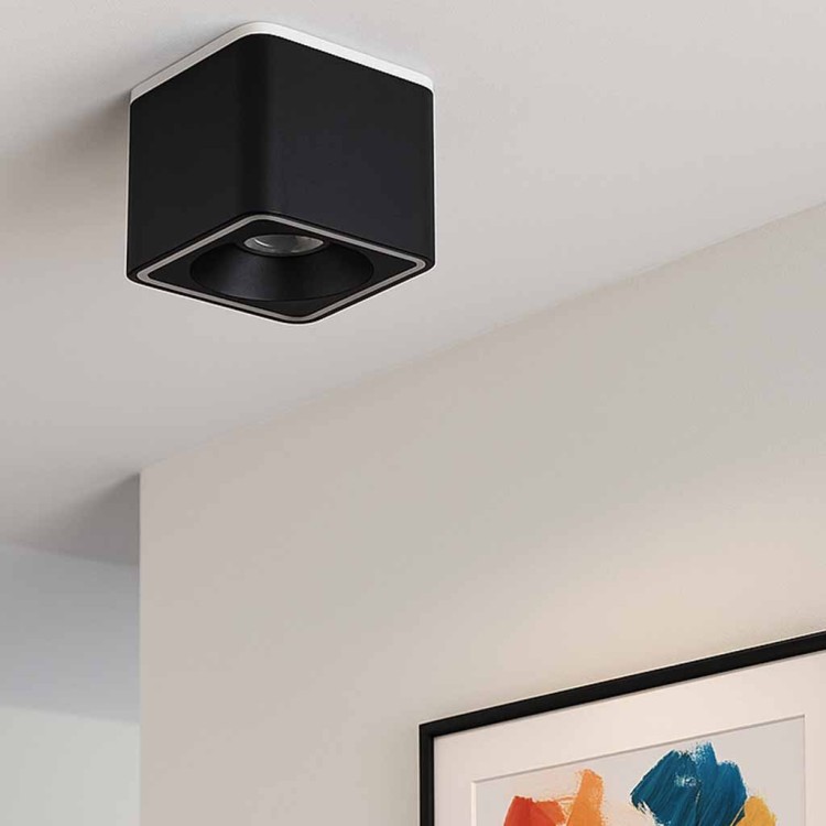 Codice.6040 Square Surface Focus 9x9cm Colore nero