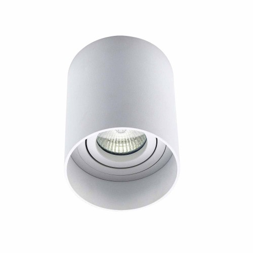 CÓD.6045 FOCO DE SUPERFÍCIE CILÍNDRICO ORIENTÁVEL Ø9CM COR BRANCO