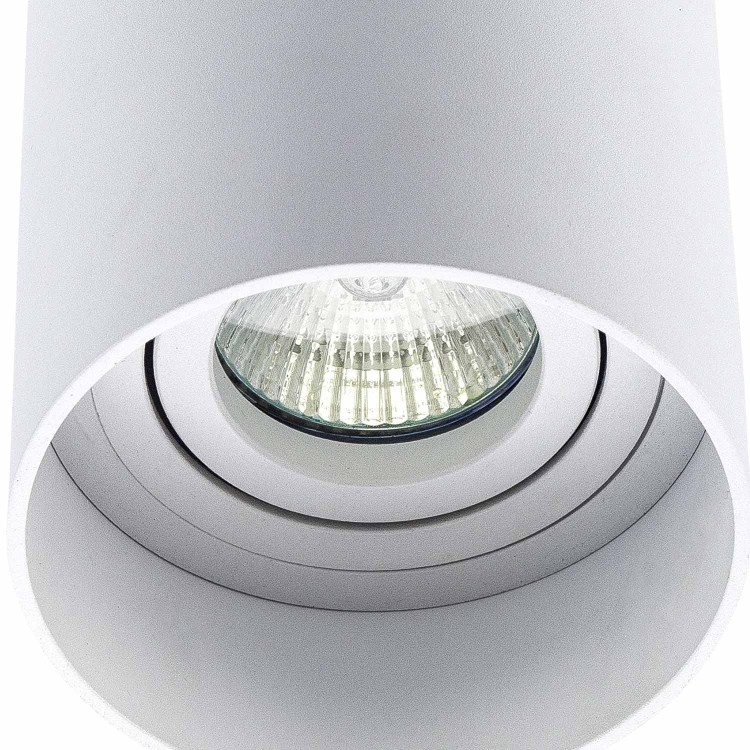 CÓD.6045 FOCO DE SUPERFICIE CILINDRICO ORIENTABLE Ø9CM COLOR BLANCO