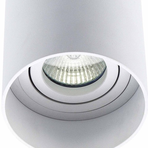 CÓD.6045 FOCO DE SUPERFÍCIE CILÍNDRICO ORIENTÁVEL Ø9CM COR BRANCO