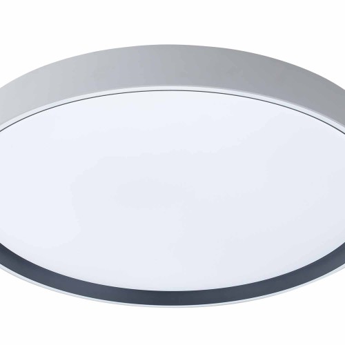CÓD.9041 PLAFON LED REDONDO 68W REGULÁVEL Ø59CM BRANCO E PRETO