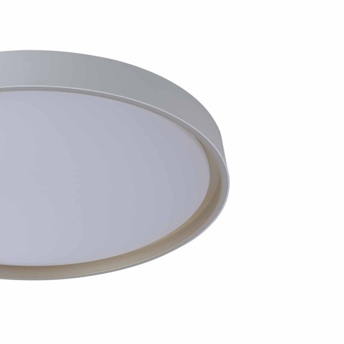 CÓD.9043 PLAFON LED REDONDO 68W REGULÁVEL Ø59CM BRANCO E DOURADO