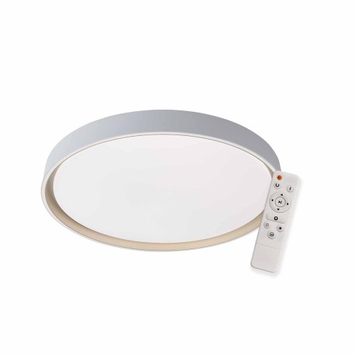 CÓD.9043 PLAFON LED REDONDO 68W REGULÁVEL Ø59CM BRANCO E DOURADO