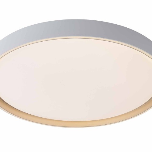 CÓD.9043 PLAFON LED REDONDO 68W REGULÁVEL Ø59CM BRANCO E DOURADO