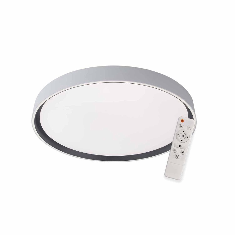 CÓD.9041 PLAFON LED REDONDO 68W REGULÁVEL Ø59CM BRANCO E PRETO