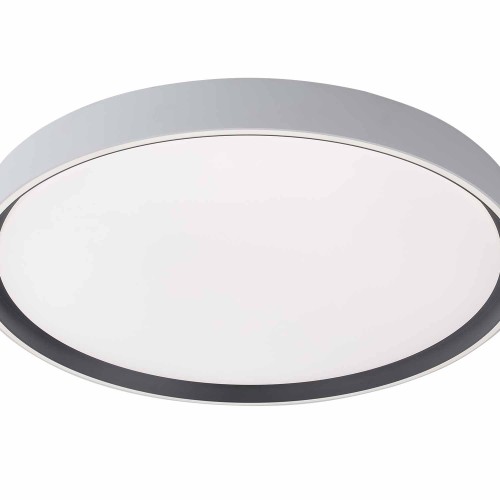 CÓD.9042 PLAFON LED REDONDO 106W REGULÁVEL Ø78CM BRANCO E PRETO