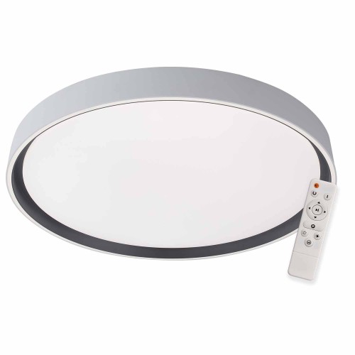 CÓD.9042 PLAFON LED REDONDO 106W REGULÁVEL Ø78CM BRANCO E PRETO