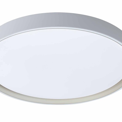 CÓD.9044 PLAFON LED REDONDO 106W REGULÁVEL Ø78CM BRANCO E DOURADO