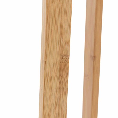 PIE DE SALÓN DE FRESNO BARNIZ NATURAL E TELA TC EM COR BEIGE