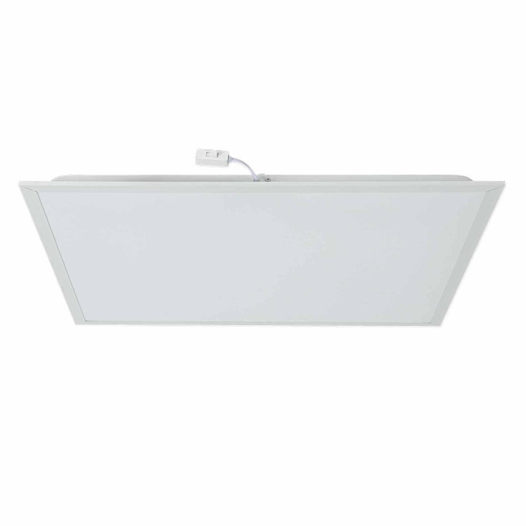 CÓD. 55610 PLAFON LED SUSPENSO EM ALUMÍNIO BRANCO 59,5 X 59,5 CM