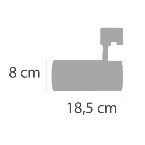 CODE 52110 DREIPHASIGE SCHIENENLEUCHTE LED COB 30W FARBE SCHWARZ CODE 52110 DREIPHASIGE SCHIENENLEUCHTE LED COB 30W FARBE SCHWARZ