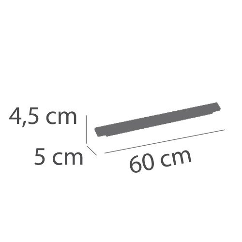 ART.-NR. 57000 SCHIENENSTRAHLER MIT LEISTUNGSWAHL 60CM RICHTBAR SCHWARZ LED SMD