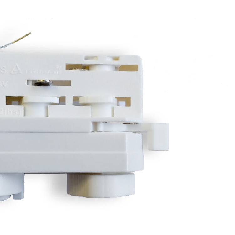 CODE 52120 ADAPTATEUR TRIPHASÉ POUR PROJECTEUR SUR RAIL COULEUR BLANCHE