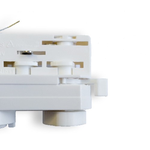 CODE 52120 ADAPTATEUR TRIPHASÉ POUR PROJECTEUR SUR RAIL COULEUR BLANCHE