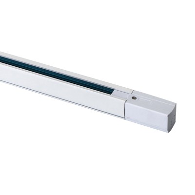 CODE 52150 RAIL EN ALUMINIUM POUR SYSTÈME TRIPHASÉ COULEUR BLANCHE 1M 2