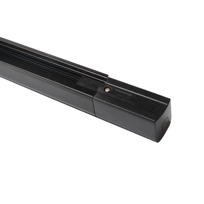 CODE 52160 ALUMINIUMSCHIENE FÜR DREIPHASIGES SCHIENENSYSTEM FARBE SCHWARZ 1M 2