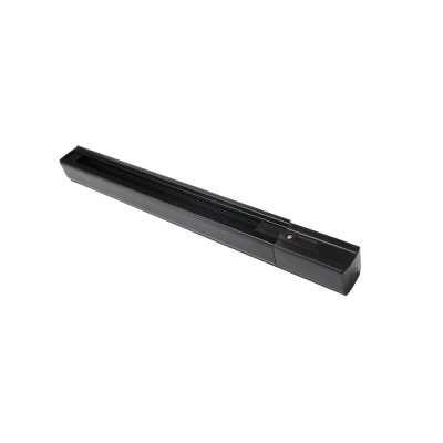 CÓD.52160 RIEL DE ALUMINIO PARA CARRIL TRIFÁSICO COLOR NEGRO 1M