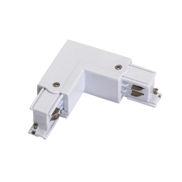 CODE 52210 VERBINDER AUS ALUMINIUM FÜR DREIPHASIGES SCHIENENSYSTEM TYP "L" FARBE WEISS