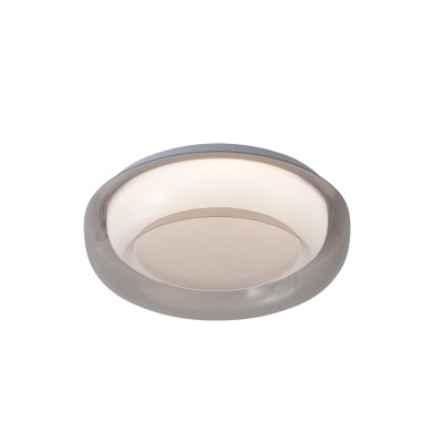 CÓD.9045 PLAFONIERA LED ROTONDA 20W REGOLABILE Ø30CM BIANCO E FUMÉ