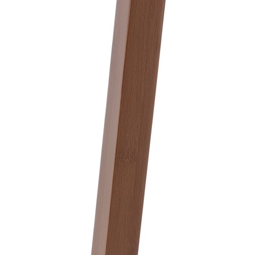 KOD. 9049 STEHLAMPE AUS HOLZ IN MAHAGONIFARBE UND TC-STOFF IN BEIGE