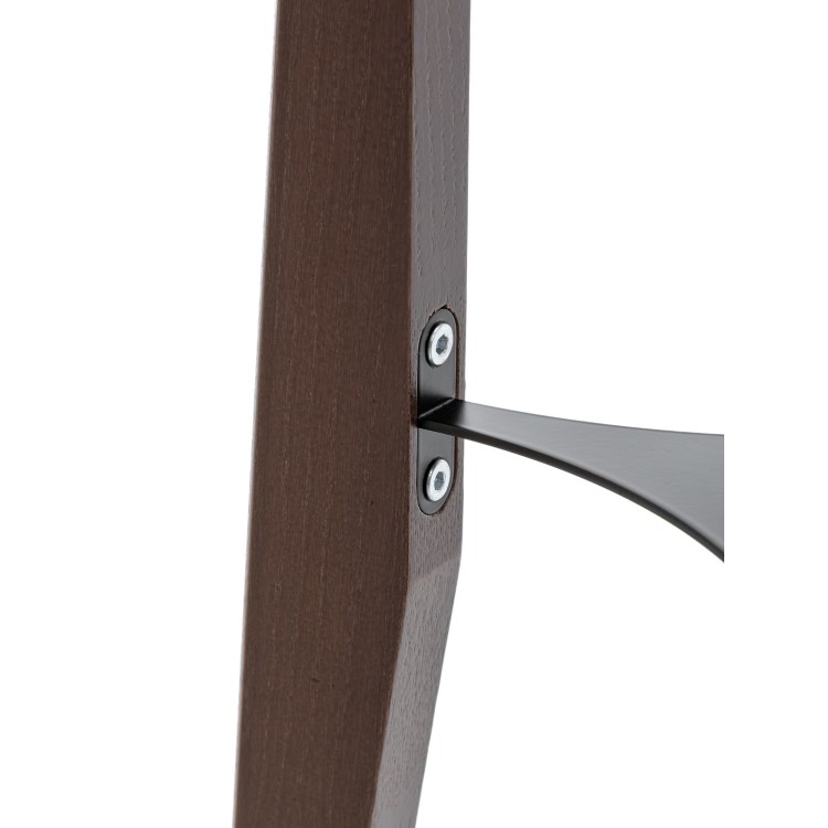 CÓD. 9051 PIANTANA A 2 LUCI IN LEGNO COLOR MOGANO E PARALUME IN TESSUTO TC COLOR BEIGE