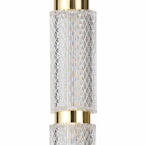 CÓD.3320 COLGANTE LED ACRÍLICO Y ACERO DORADO