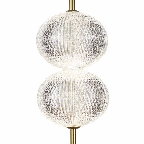 CÓD. 3322 PENDENTE LED ACRÍLICO E AÇO DOURADO