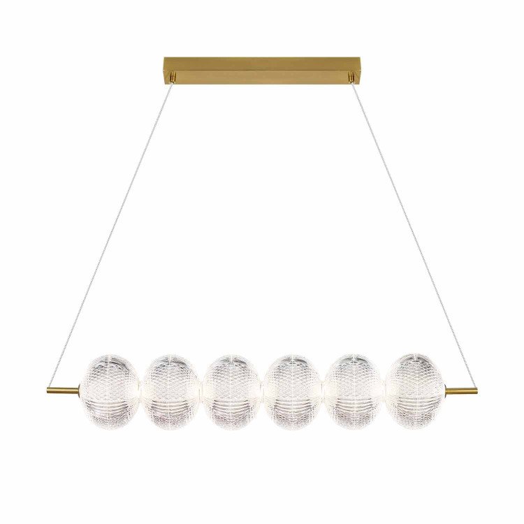 CODE 3324 LAMPE LED EN ACRYLIQUE ET ACIER DORÉ