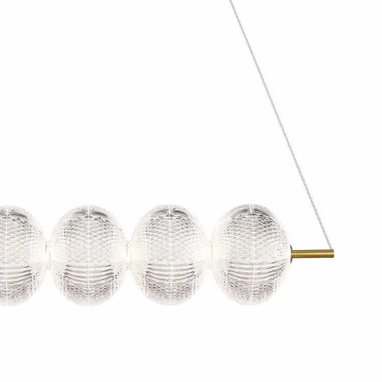 COD. 3324 LAMPADA LED IN ACRILICO E ACCIAIO DORATO