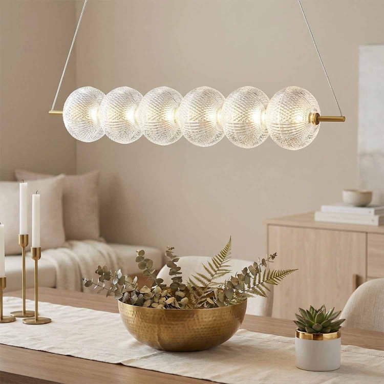 CÓD.3324 LÁMPARA LED ACRÍLICO Y ACERO DORADO