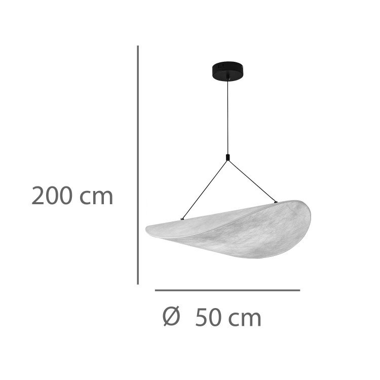 ARTIKEL-NR. 3328 LED-LAMPE KUNSTSEIDE Ø50CM