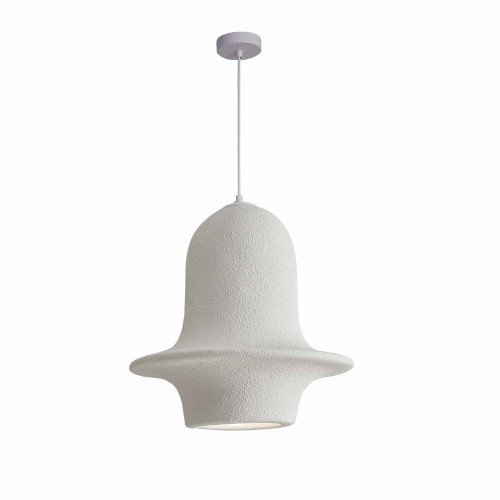 COD. 3332 LAMPADARIO A SOSPENSIONE 1L IMITAZIONE PIETRA Ø35CM
