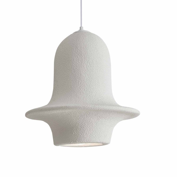 COD. 3332 LAMPADARIO A SOSPENSIONE 1L IMITAZIONE PIETRA Ø35CM