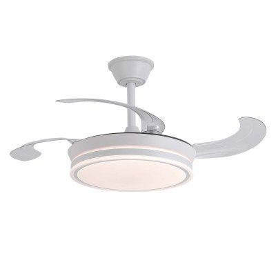 COD. 7070 VENTILATORE DA SOFFITTO LED DC BIANCO 91,5 CM 2