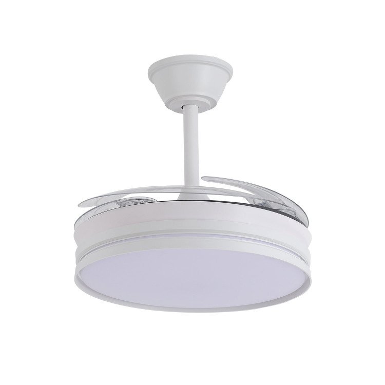 RÉF. 7072 VENTILATEUR DE PLAFOND LED DC BLANC 91,5 CM