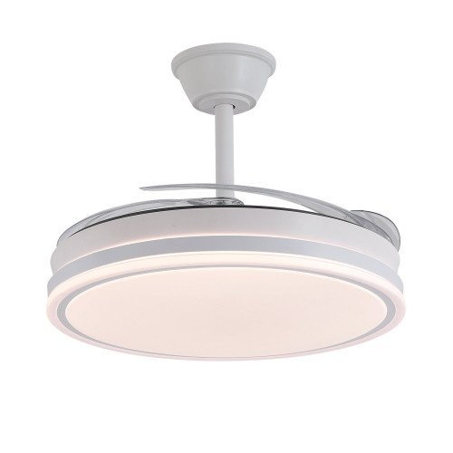 ART.-NR. 7073 LED DC DECKENVENTILATOR WEISS 106 CM