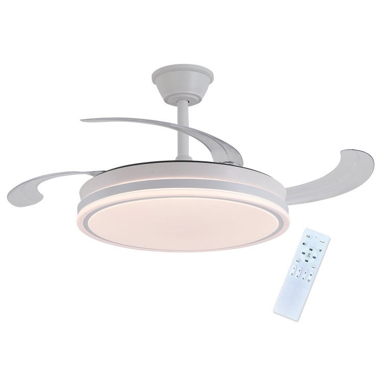 CÓD. 7073 VENTOINHA DE TETO LED DC BRANCA 106 CM