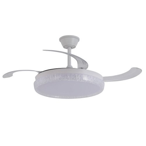 ART.-NR. 7075 LED DC DECKENVENTILATOR WEISS 106 CM