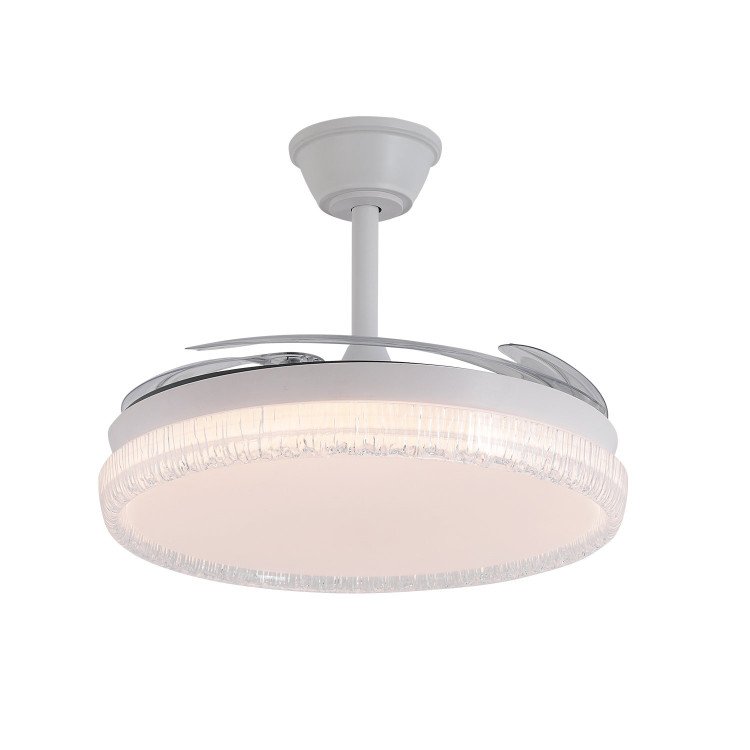 ART.-NR. 7075 LED DC DECKENVENTILATOR WEISS 106 CM