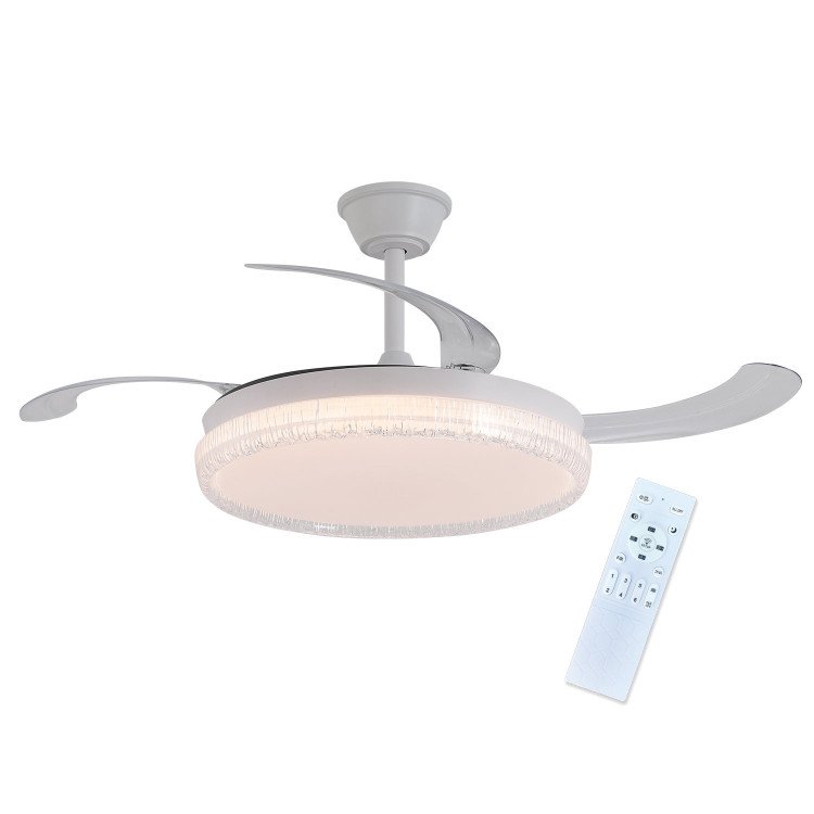 RÉF. 7075 VENTILATEUR DE PLAFOND LED DC BLANC 106 CM