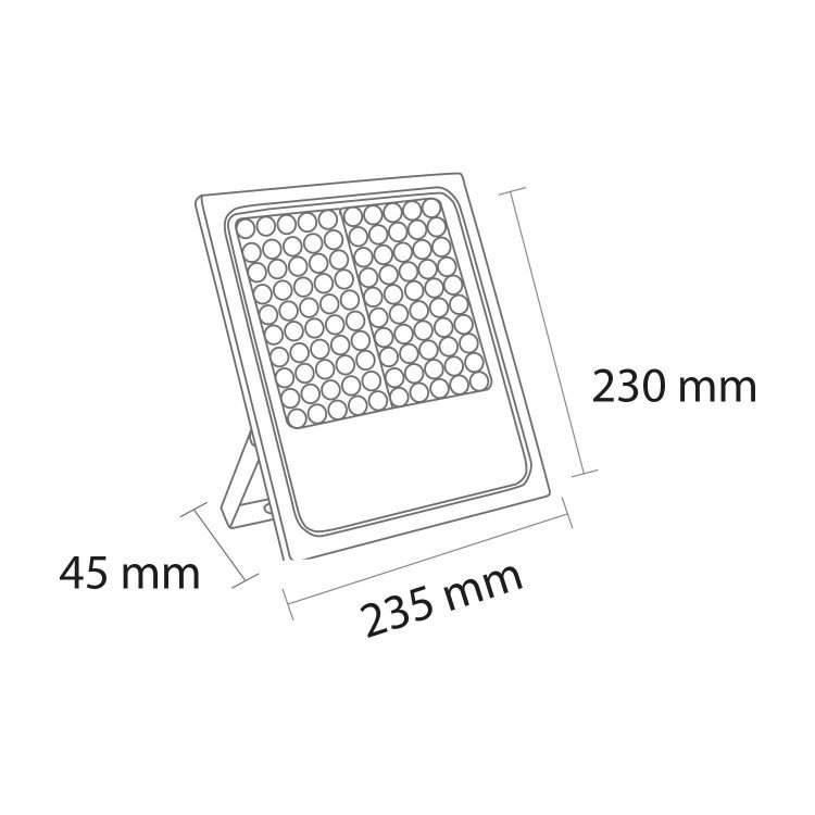 ART. 90810 LED-FLUTER ALUMINIUM WEISS 50W
