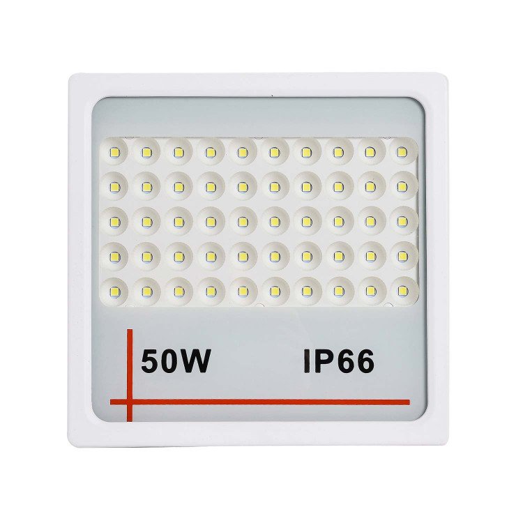ART. 90810 LED-FLUTER ALUMINIUM WEISS 50W