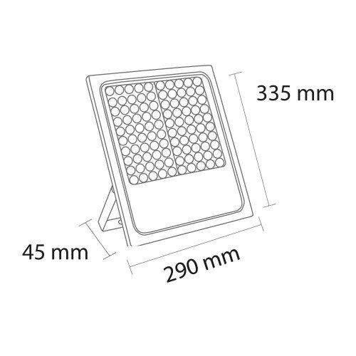 CÓD.90830 PROYECTOR LED ALUMINIO BLANCO 100W