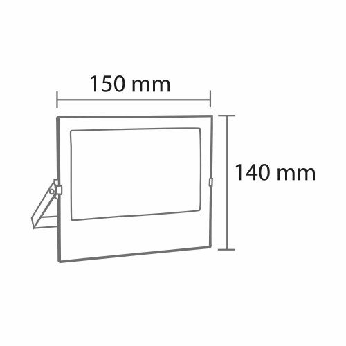 ART.-NR. 41910 LED-FLUTLICHTSTRAHLER ALUMINIUM ANTHRAZIT 20W
