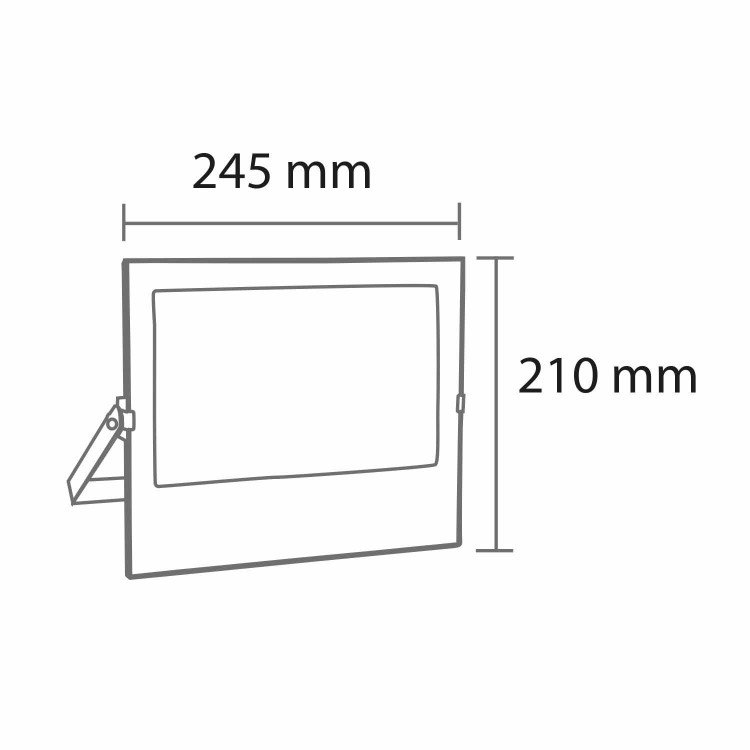 COD. 41930 PROIETTORE LED ALLUMINIO ANTRACITE 50W