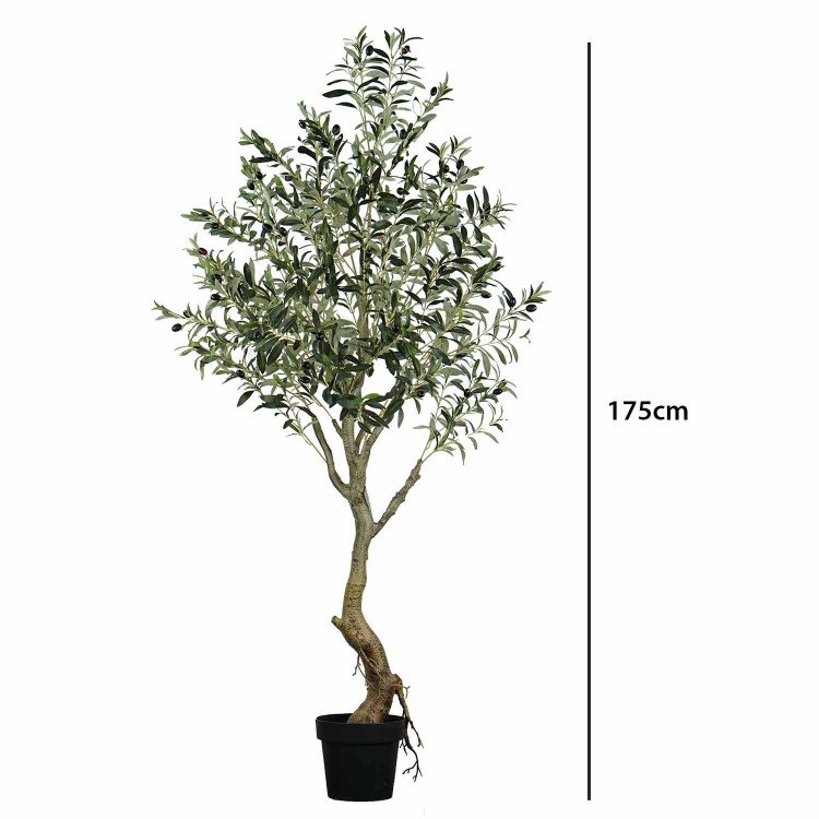 ART.-NR. 3344 KÜNSTLICHER DEKO-OLIVENBAUM 175CM