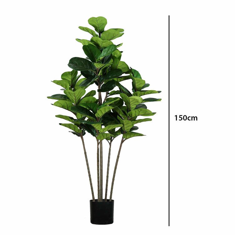 CÓD. 3345 PLANTA ARTIFICIAL DECORATIVA HIGUERA HOJA VIOLÍN 150CM