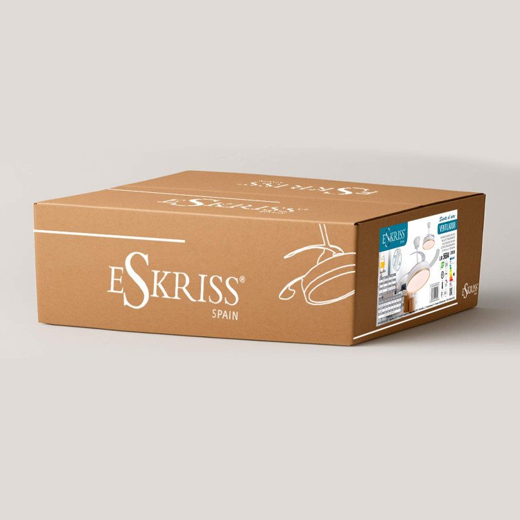 RÉF. 7074 VENTILATEUR DE PLAFOND LED DC BLANC ET DORÉ 106 CM