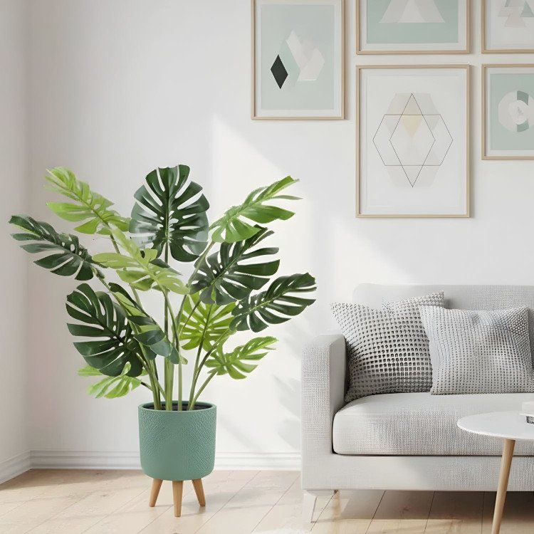 COD. 3354 MONSTERA ARTIFICIALE DECORATIVA 120CM
