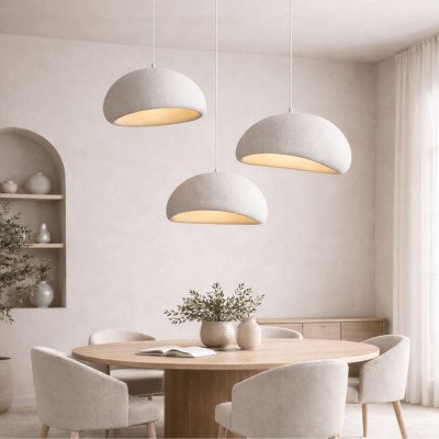 CÓD.3334 CANDEEIRO SUSPENSO 1L IMITAÇÃO PEDRA Ø 50CM 2